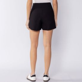 Short Feminino De Alfaiataria Boby Blues Preto