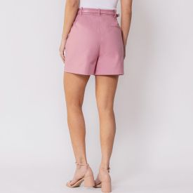 Short Feminino De Alfaiataria Com Cinto Patricia Foster