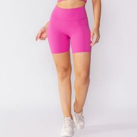Short Fitness Feminino Com Cós Duplo Scream Rose Violet