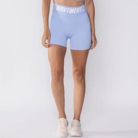 Short Fitness Feminino De Poliamida Scream Azul