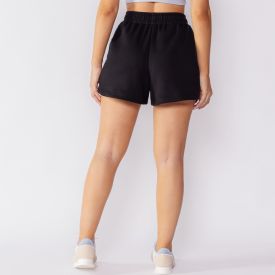 Short Fitness Feminino Interlock Scream Preto