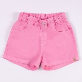 Short Sarja Clochard Infantil Menina 4 a 10 Anos Marmelada Rosa