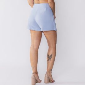 Short Saia De Alfaiataria Com Bolsos Embutidos Boby Blues