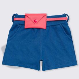 Shorts 1 a 3 anos Cotton Jeans + Bolsinha Yoyo Kids
