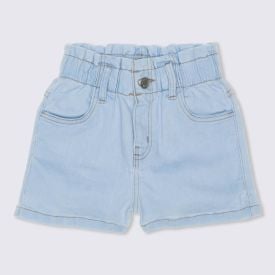 Shorts 1 a 3 anos Paperbag Jeans Claro Yoyo Kids Jeans