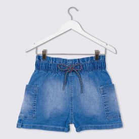 Shorts 4 a 10 anos Jeans Paperbag Marmelada Jeans