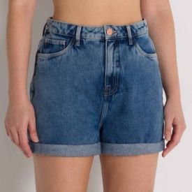 Shorts Jeans Com Barra Dobrada Patrícia Foster