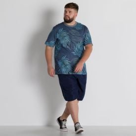 Shorts Plus Size com Elástico Marc Alain Mrnh/Jade