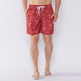 Shorts Tactel Estampado Marc Alain