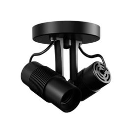 Spot Taschibra Sobrepor Vitto para 2 Lâmpadas Led - PRETO