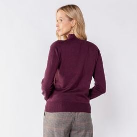 Suéter Feminino De Tricô Gola Alta Patricia Foster