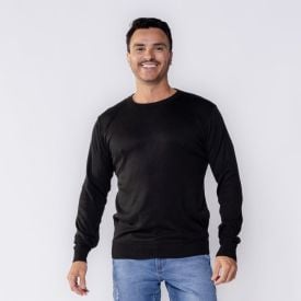 Suéter Masculino De Tricot Gola Redonda Marc Alain