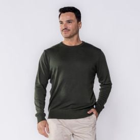 Suéter Masculino De Tricot Gola Redonda Marc Alain
