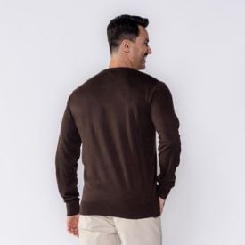 Suéter Masculino De Tricot Gola Redonda Marc Alain