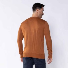 Suéter Masculino De Tricot Gola Redonda Marc Alain