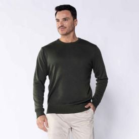 Suéter Masculino De Tricot Gola Redonda Marc Alain