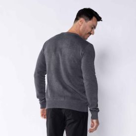 Suéter Masculino De Tricot Gola V Marc Alain