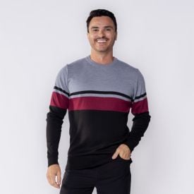 Suéter Masculino Listrado Marc Alain Listrado 4