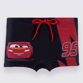 Sunga Infantil Menino Relâmpago McQueen 4 a 10 Anos Disney Azul Marinho