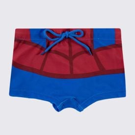 Sunga Infantil Menino Homem-Aranha 1 a 3 Anos Marvel Vermelho