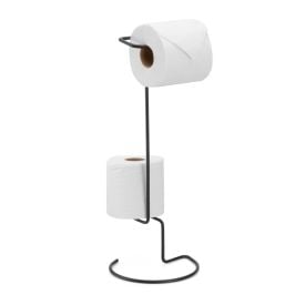 Porta-Papel Higiênico Com Dispenser Unic Black Arthi - Black