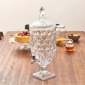 Suqueira De Vidro Diamond 4,7 Litros Lyor - Natural