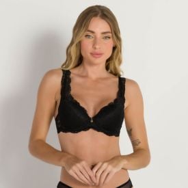 Sutiã Com Bojo Todo De Renda Camila Moretti