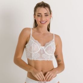 Sutiã De Renda Camila Moretti Off White