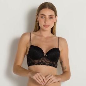 Sutiã Sensual Todo De Renda Camila Moretti Preto