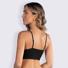 Sutiã Top Sem Costura Canelado Camila Moretti