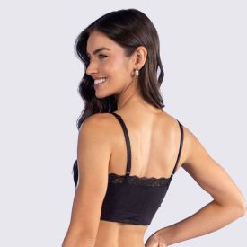 Sutiã Top Sem Costura Com Renda Camila Moretti