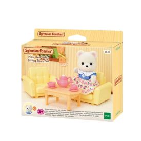 Sylvanian Families Conjunto Sala De Estar Menina Urso Epoch - 5831