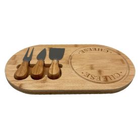 Tabua De Queijos Bambu Havan Casa 3Peças - Bambu