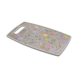 Tábua Para Corte De Plástico Lyor 30 Cm - Cozinha Cinza