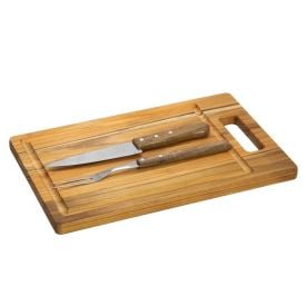 Kit para Churrasco Teca 3 Peças Stolf