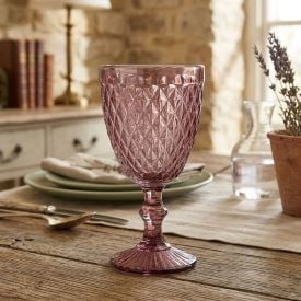 Taça de Água Bico de Jaca Havan Casa 320Ml - Rosa Diamante