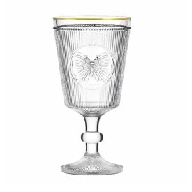 Taça de Água Borboleta Gold Rim L' Hermitage 325Ml - Filete Dourado
