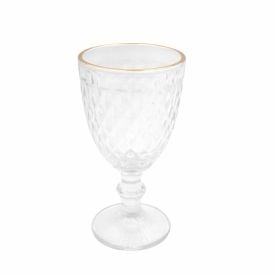 Taça de Água com Filete Dourado Havan Casa 320Ml - Vidro