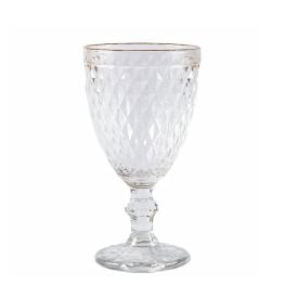 Taça de Água com Filete Dourado Havan Casa 320Ml - Vidro