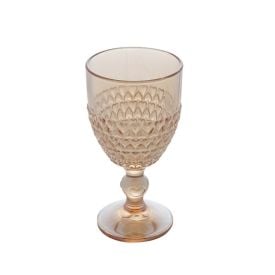 Taça De Água Coração Metalizado Lyor 330Ml - Âmbar