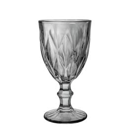 Taça de Água Diamante Lyor 325Ml - Cinza Metalizado