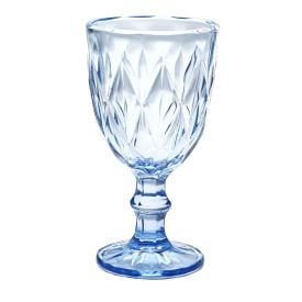 Taça de Água Bico de Jaca Diamante Havan Casa 320Ml - Azul Claro