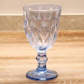Taça de Água Bico de Jaca Diamante Havan Casa 320Ml - Azul Claro