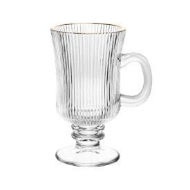 Taça De Cappuccino Com Filete Dourado Lines 240Ml - Wolff