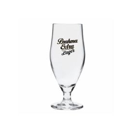 Taça De Cerveja Brahma Lager 380 Ml - Transparente