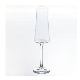 Taça De Champanhe Cristal Bohemia Elegance Havan Casa 210Ml - Transparente