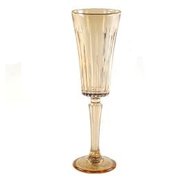 Taça De Champanhe Egeu Filete Dourado Hauskraft 180Ml - Ambar