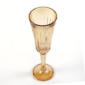Taça De Champanhe Egeu Filete Dourado Hauskraft 180Ml - Ambar