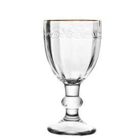 Taça De Licor Imperial Filete Dourado Lyor 50Ml - Transparente