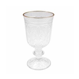 Taça de Água Florença Havan Casa Filete Dourado - 350ML